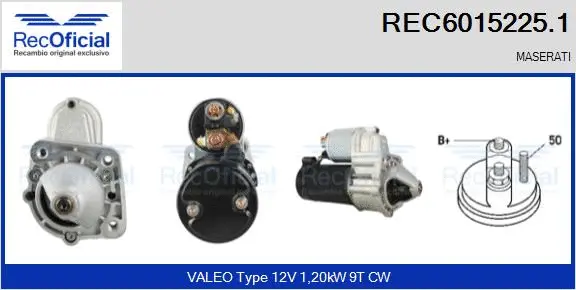 Démarreur RECOFICIAL REC6015225.1