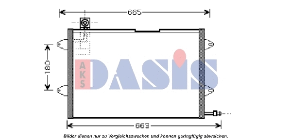 Condenseur, climatisation AKS DASIS 042100N