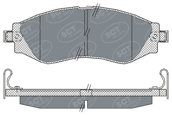 Kit de plaquettes de frein, frein à disque SCT - MANNOL SP 310 PR