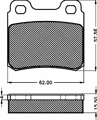 Kit de plaquettes de frein, frein à disque BSF 10485