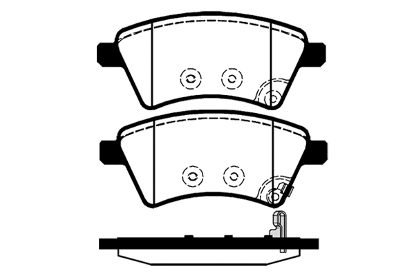 Kit de plaquettes de frein, frein à disque Technika 01784B