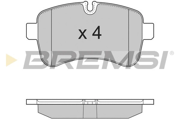 Kit de plaquettes de frein, frein à disque BREMSI BP3315