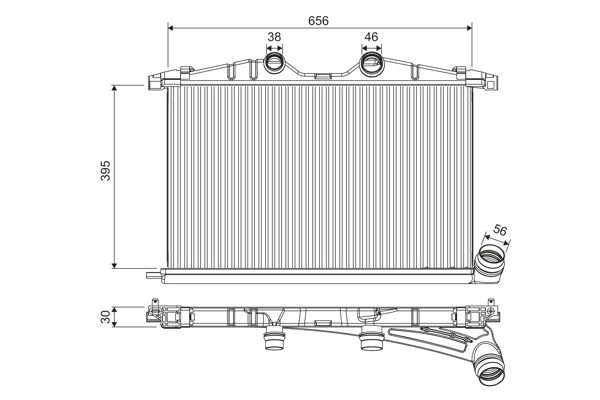 Refroidisseur d'air de suralimentation VALEO 818374