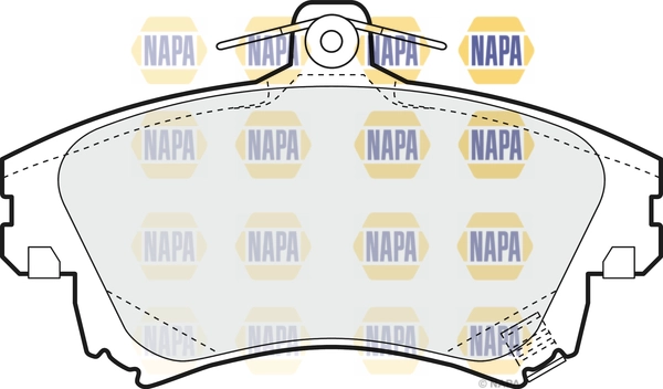 Kit de plaquettes de frein, frein à disque NAPA NBP1231