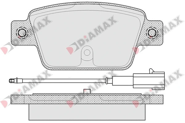 Kit de plaquettes de frein, frein à disque DIAMAX N09538