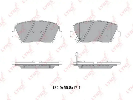 Kit de plaquettes de frein, frein à disque LYNXAUTO BD-3630