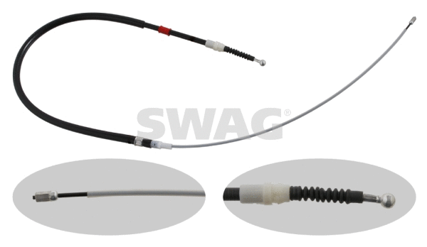 Tirette à câble, frein de stationnement SWAG 30 93 0727