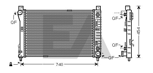 Radiateur, refroidissement du moteur EACLIMA 31R50152