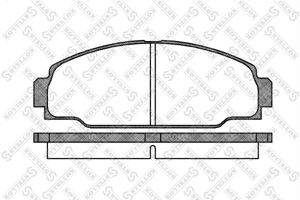 Kit de plaquettes de frein, frein à disque STELLOX 285 000-SX