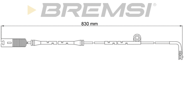 Contact d'avertissement, usure des plaquettes de frein BREMSI WI0566