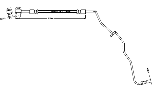 Flexible de frein JURATEK JBH1251L