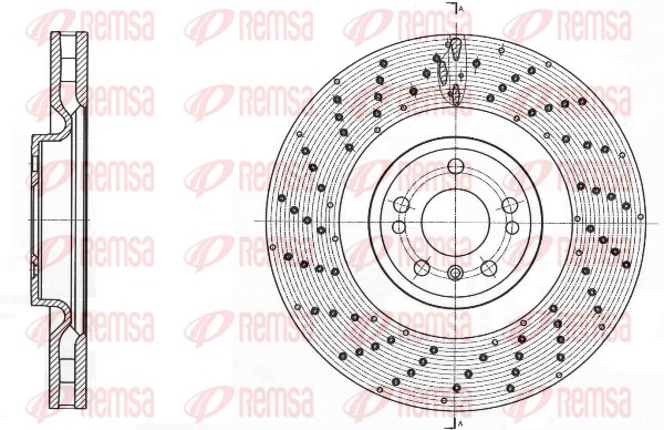 Disque de frein REMSA 61761.10