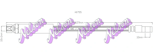 Flexible de frein KAWE H1755