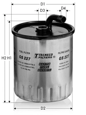 Filtre à carburant TECNECO FILTERS GS227