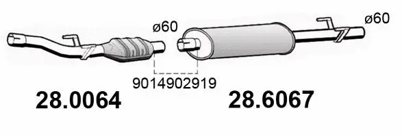 Catalyseur ASSO 28.0064