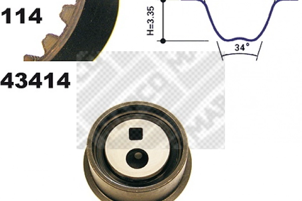 Kit de courroie crantée MAPCO 23416