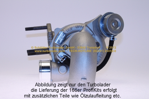 Turbocompresseur, suralimentation SCHLÜTTER TURBOLADER 166-00835