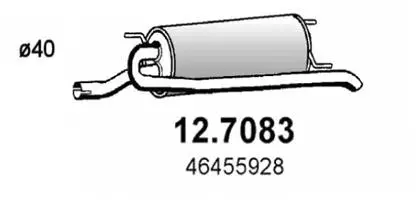 Silencieux arrière ASSO 12.7083