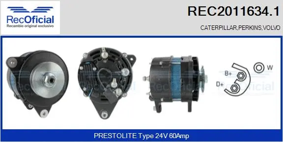 Alternateur RECOFICIAL REC2011634.1