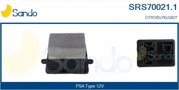 Résistance, pulseur d'air habitacle SANDO SRS70021.1