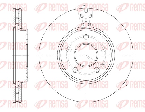 Disque de frein REMSA 61029.10