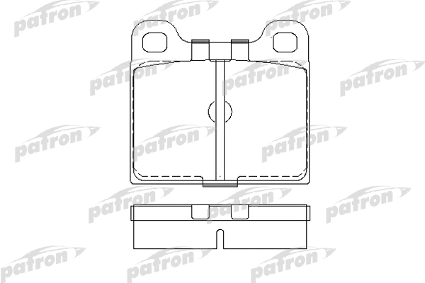 Kit de plaquettes de frein, frein à disque PATRON PBP002