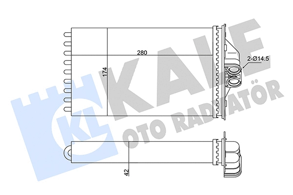 Système de chauffage KALE OTO RADYATÖR 346335