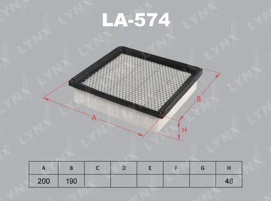 Filtre à air LYNXAUTO LA-574