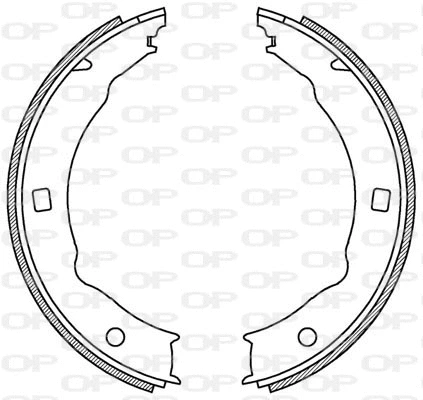 Jeu de mâchoires de frein OPEN PARTS BSA2199.00