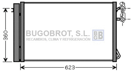 Condenseur, climatisation BUGOBROT 62-BW5295