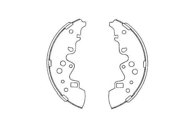 Jeu de mâchoires de frein KAVO PARTS KBS-5414