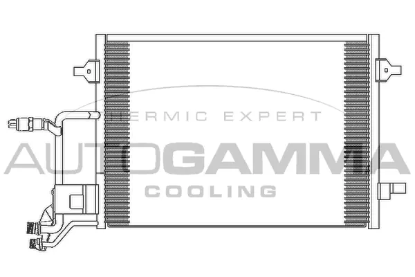Condenseur, climatisation AUTOGAMMA 102420