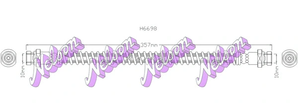 Flexible de frein KAWE H6698
