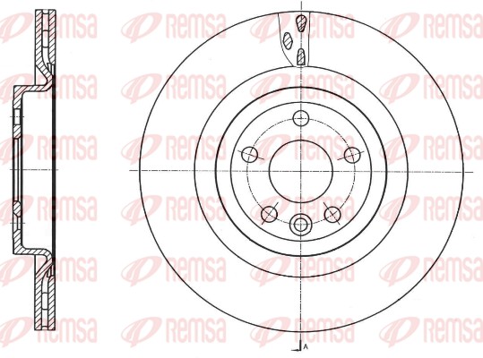 Disque de frein REMSA 61759.10