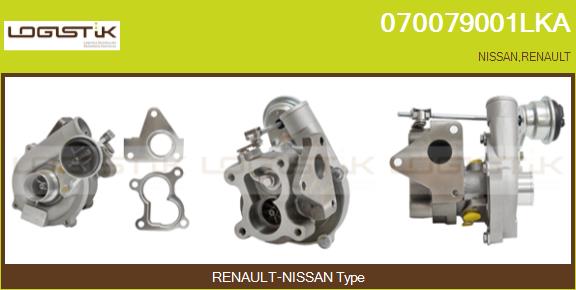 Turbocompresseur, suralimentation LGK 070079001LKA