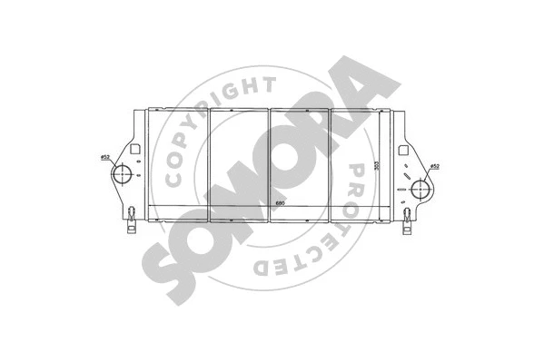 Refroidisseur d'air de suralimentation SOMORA 242245