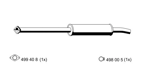 Silencieux avant ERNST 670005