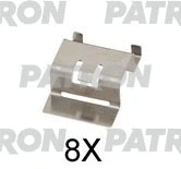 Kit d'accessoires, plaquette de frein à disque PATRON PSRK1261