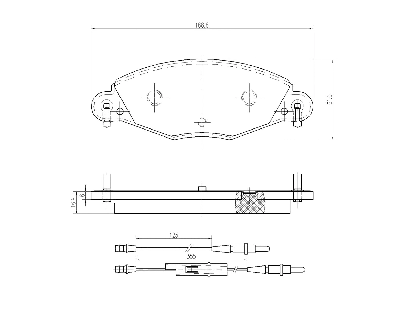 Kit de plaquettes de frein, frein à disque A.Z. Meisterteile AZMT-44-022-1086
