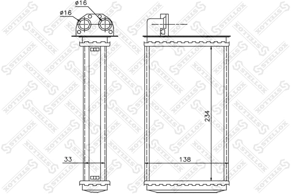 Système de chauffage STELLOX 10-35059-SX