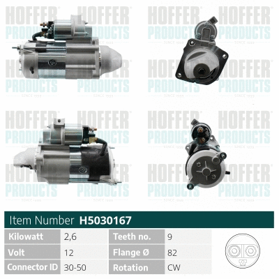 Démarreur HOFFER H5030167