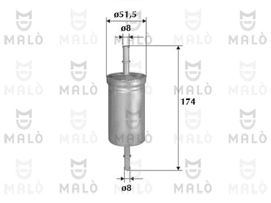 Filtre à carburant AKRON-MALÒ 1520126