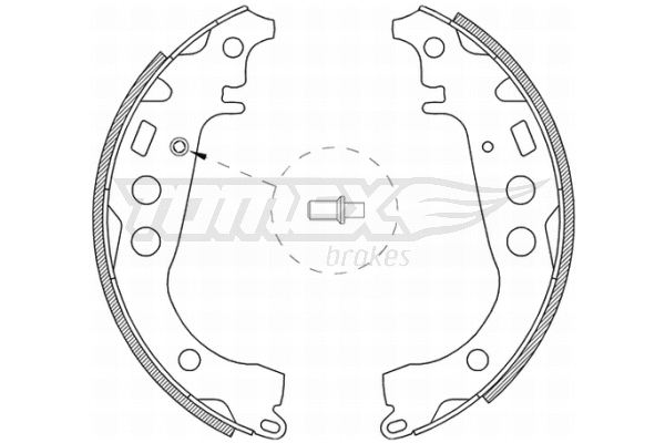 Jeu de mâchoires de frein TOMEX Brakes TX 21-09