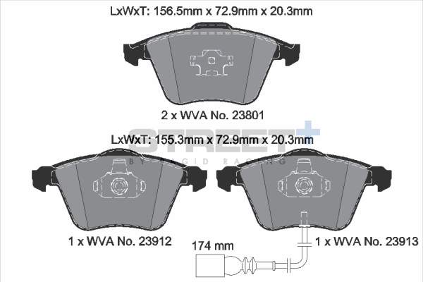 Kit de plaquettes de frein, frein à disque PAGID Racing T8046SP2001