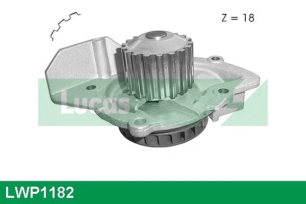 Pompe à eau, refroidissement du moteur LUCAS LWP1182