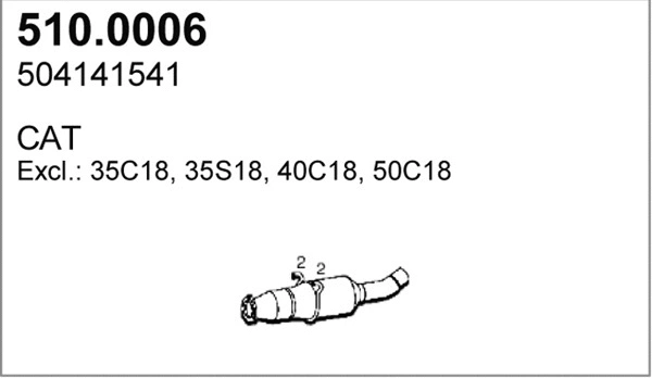 Catalyseur ASSO 510.0006