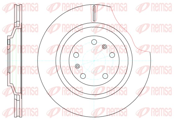 Disque de frein REMSA 61206.10