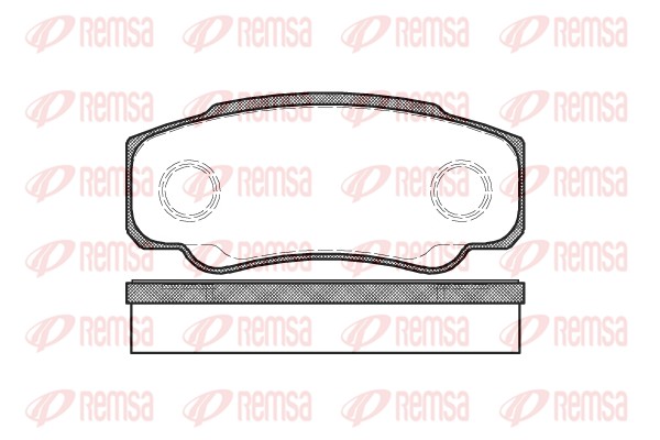Kit de plaquettes de frein, frein à disque REMSA 0961.00