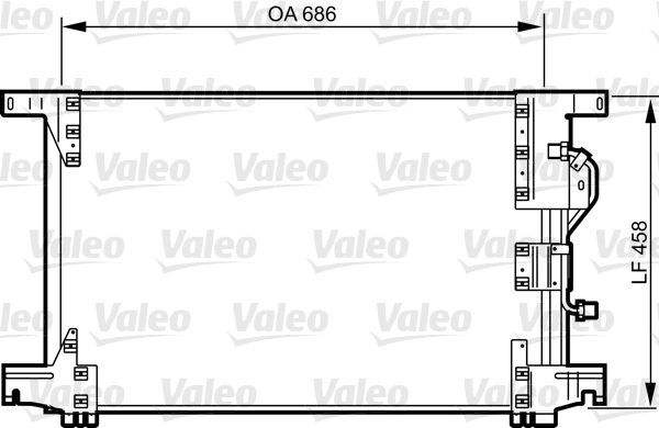 Condenseur, climatisation VALEO 818034
