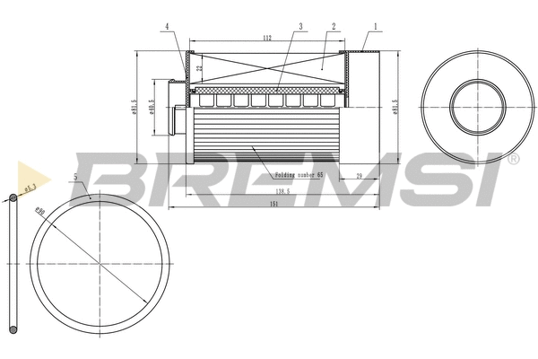 Filtre à carburant BREMSI FE0333